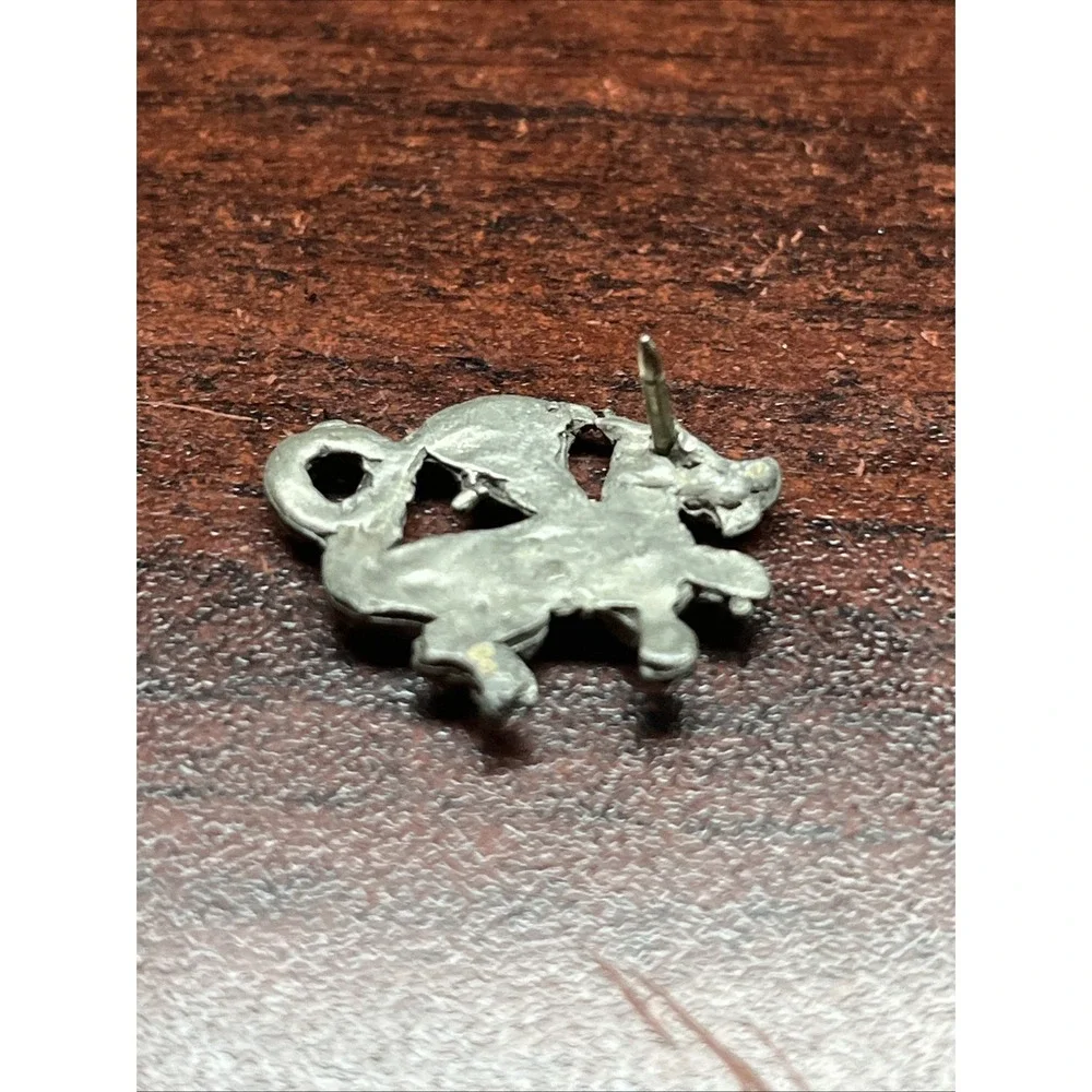 Mythical Silver-Tone Dragon Lapel‎ Hat Pin